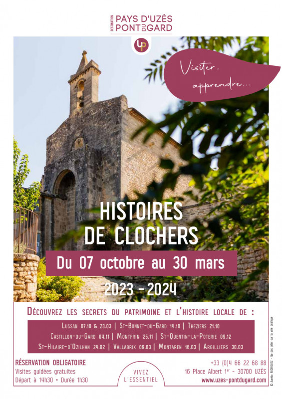 Histoires de Clochers - Visites guidées gratuites Destination PUPG