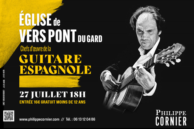 Philippe Cornier en concert - guitare espagnole
