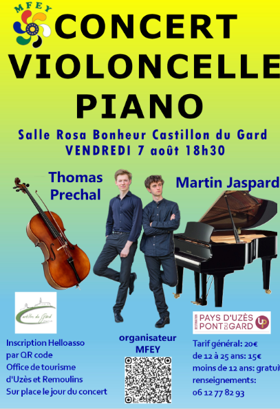 Concert - violoncelle et piano_Castillon-du-Gard